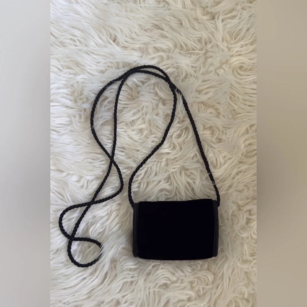 Lancôme Vintage 90s Velvet Mini Crossbody Bag – New with Mirror NWOT